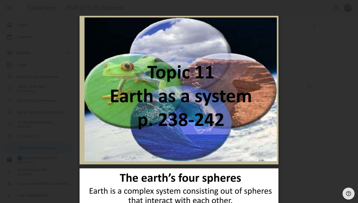 Grade 9 Life Sciences: Overview of The Earth and Lithosphere - Studocu