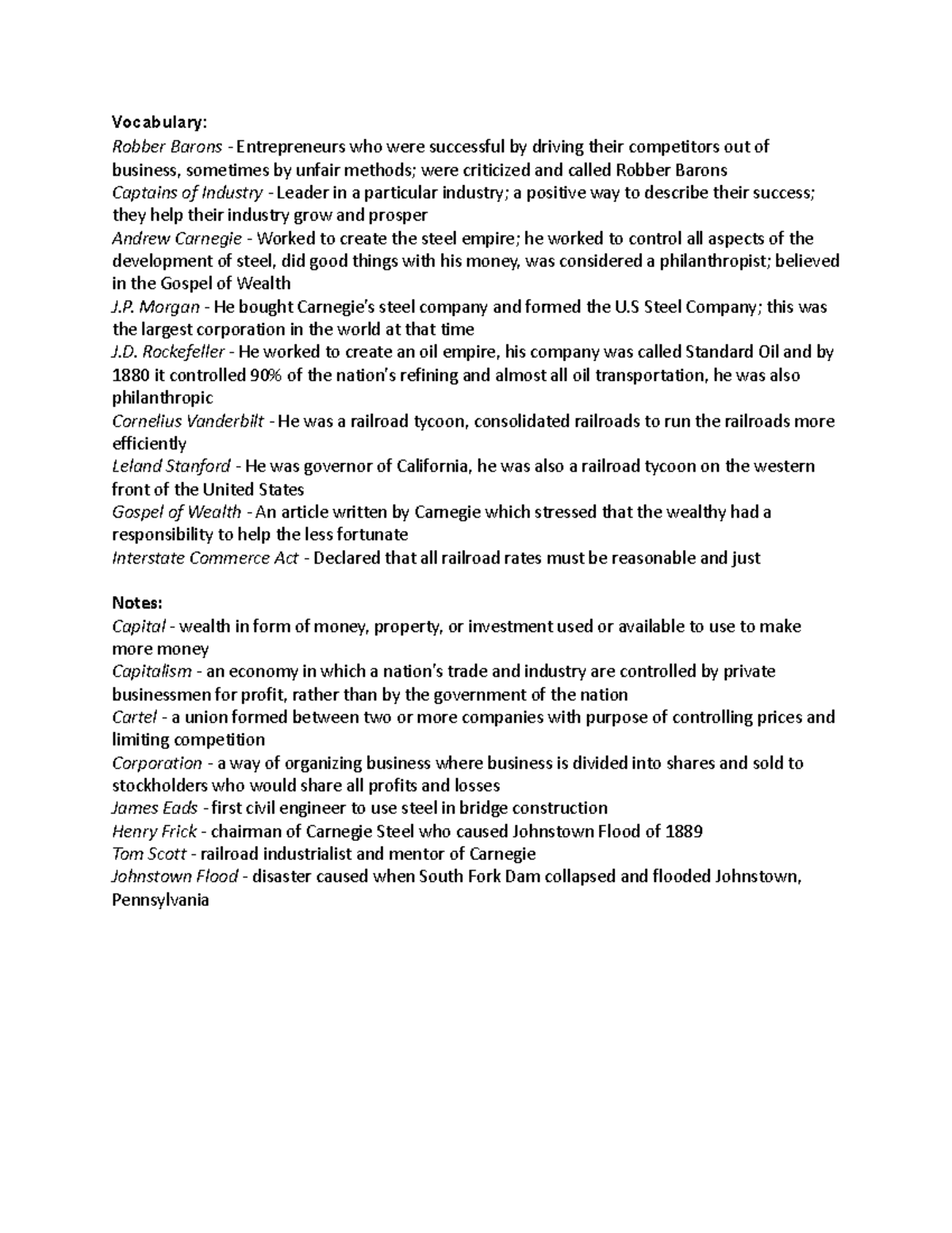 Social Studies SS101 Final Exam Notes: Key Figures & Concepts of ...