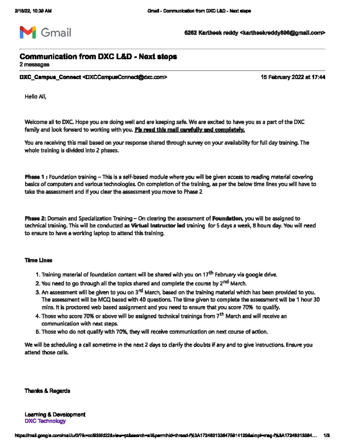 Dxc proof - Electronics and Communication - Studocu