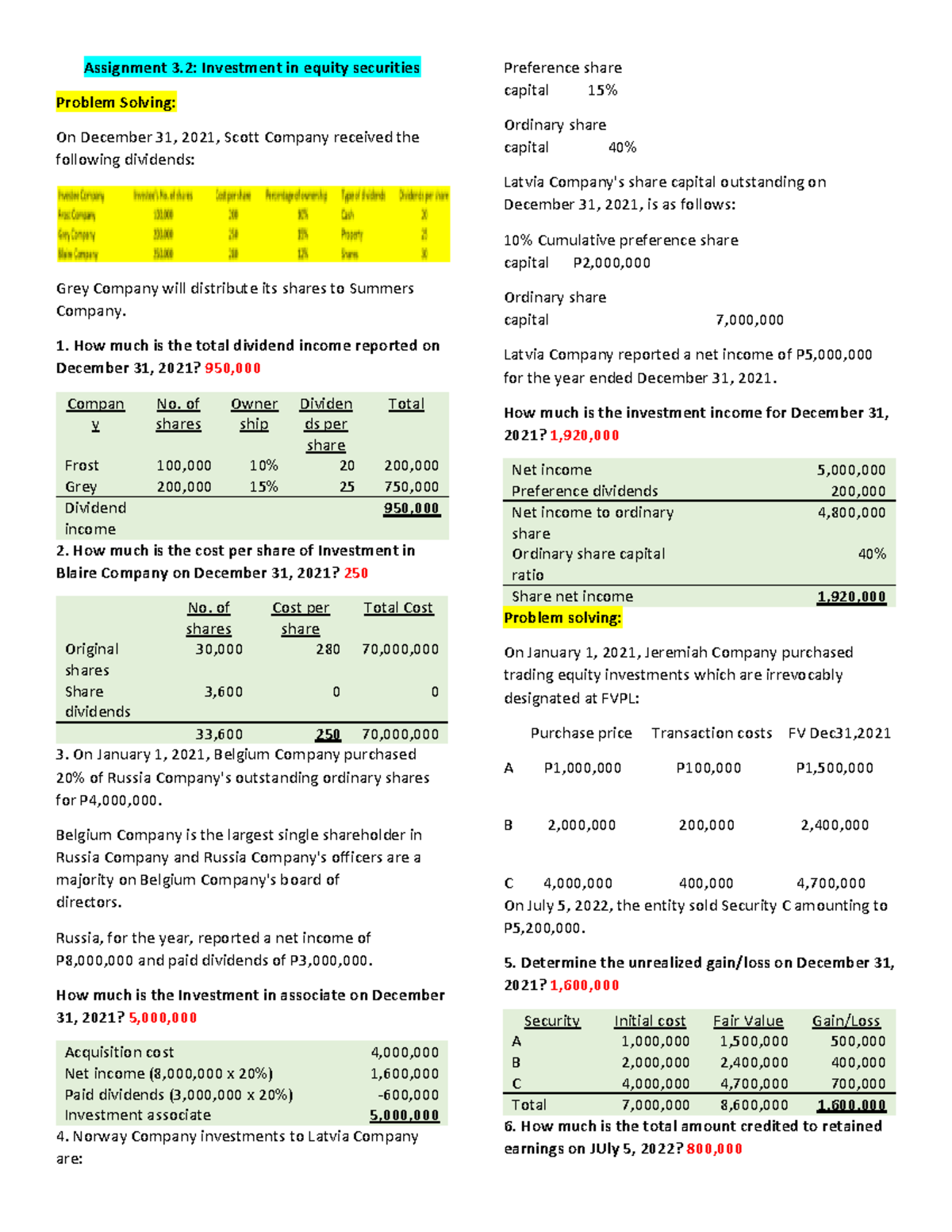 Investment in Equity & Debt Securities - Inbound 5823373113343837658 ...