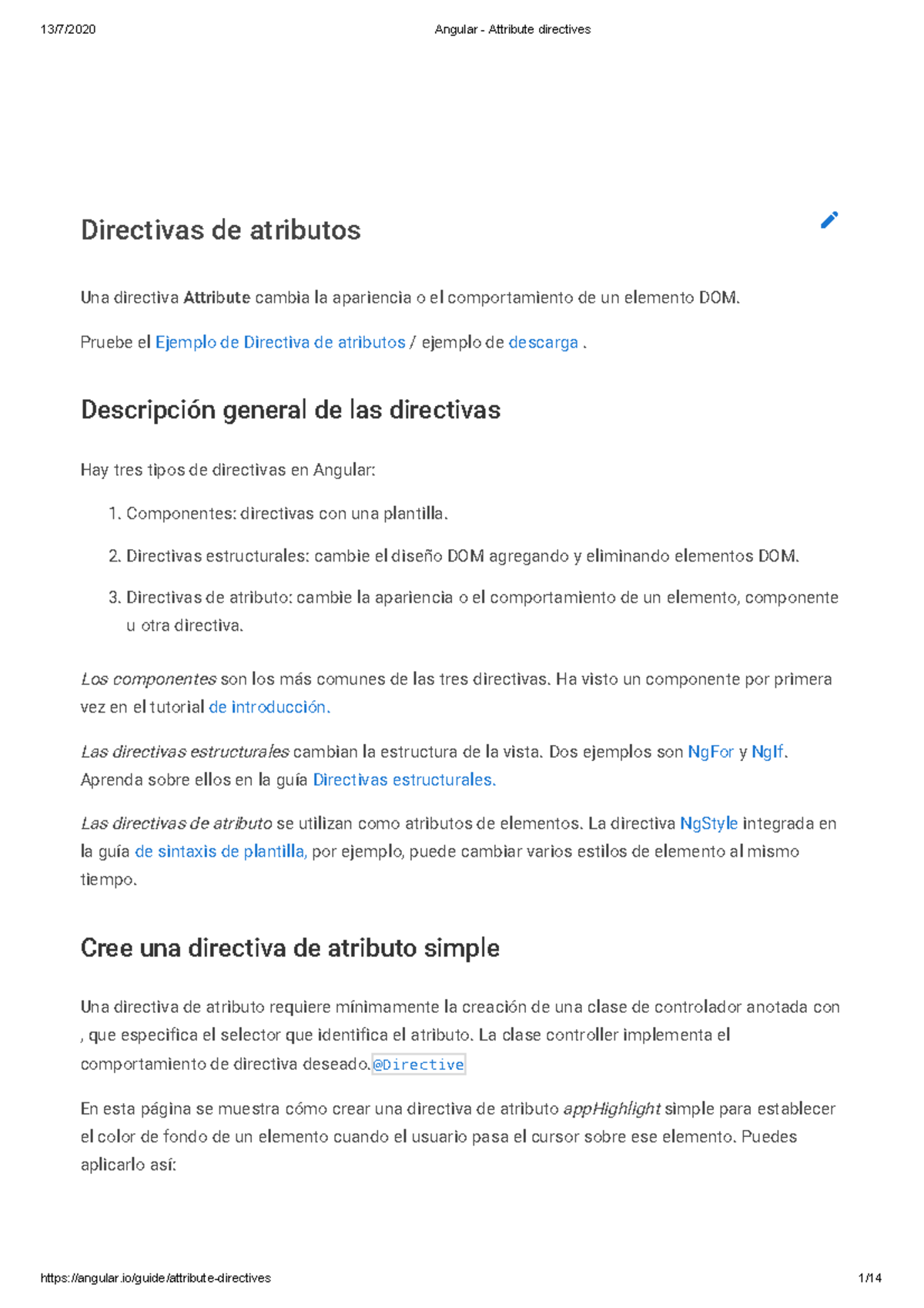 1.3.5 Angular - Attribute directives - Directivas de atributos Una ...