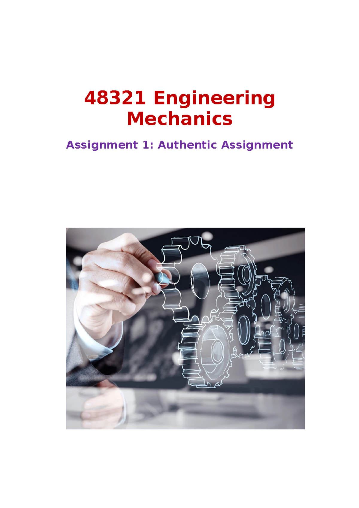 ENG 48321 Mechanics Assignment 1: Analysis of a Bus Stop Bench - Studocu