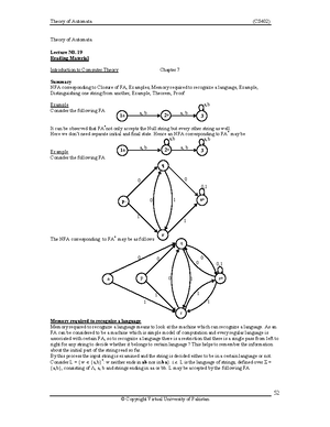CS402 ass 2 - Solved assignment no 2 - Theory of Automata (CS402 ...
