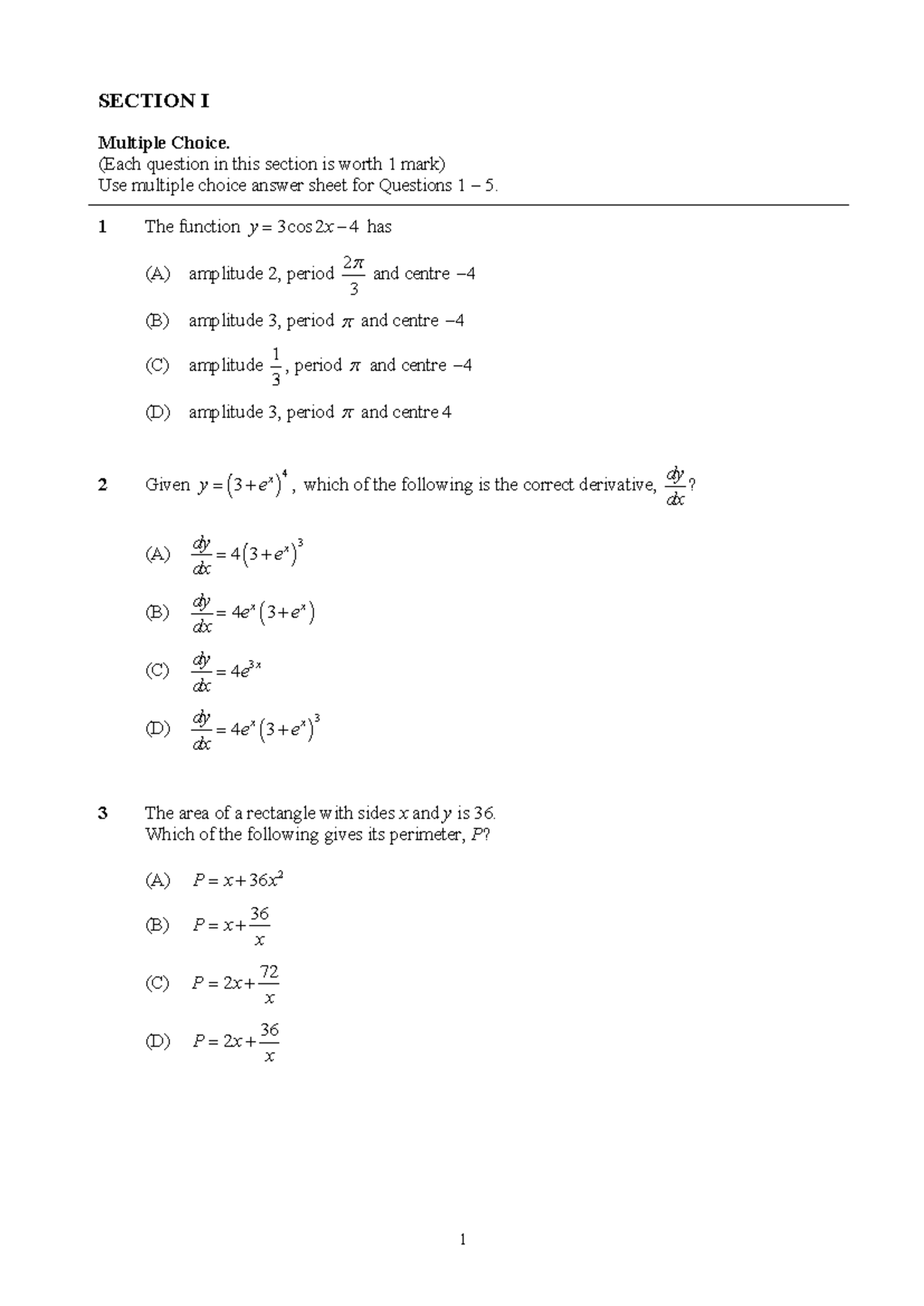 Pymble 2021 2U CT2 Final Exam Multiple Choice & Short Answer - Studocu