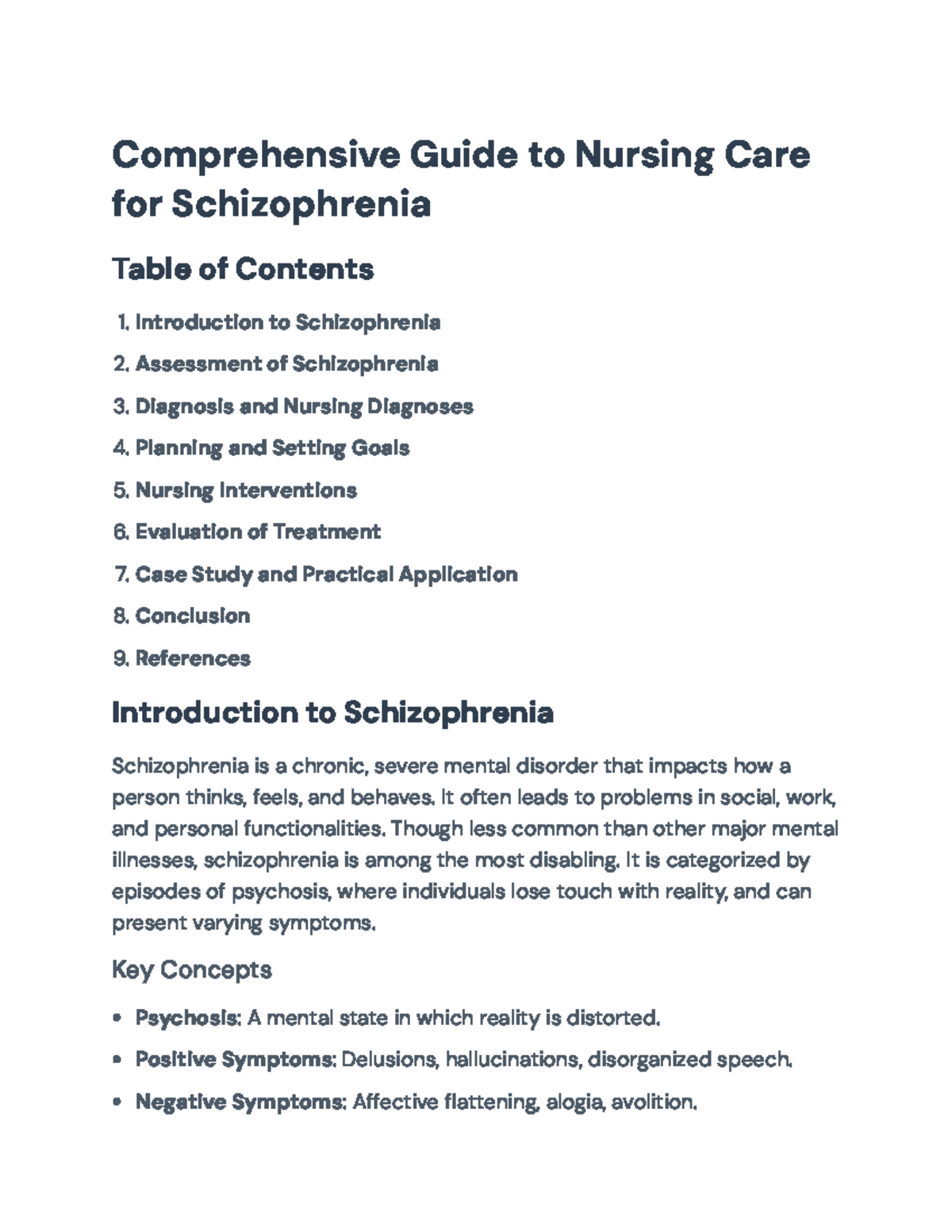Nursing Care Strategies for Schizophrenia: Comprehensive Guide ...
