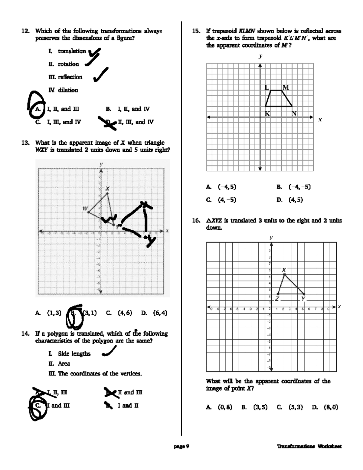Geometry Study Notes - Course Code N/A - Studocu