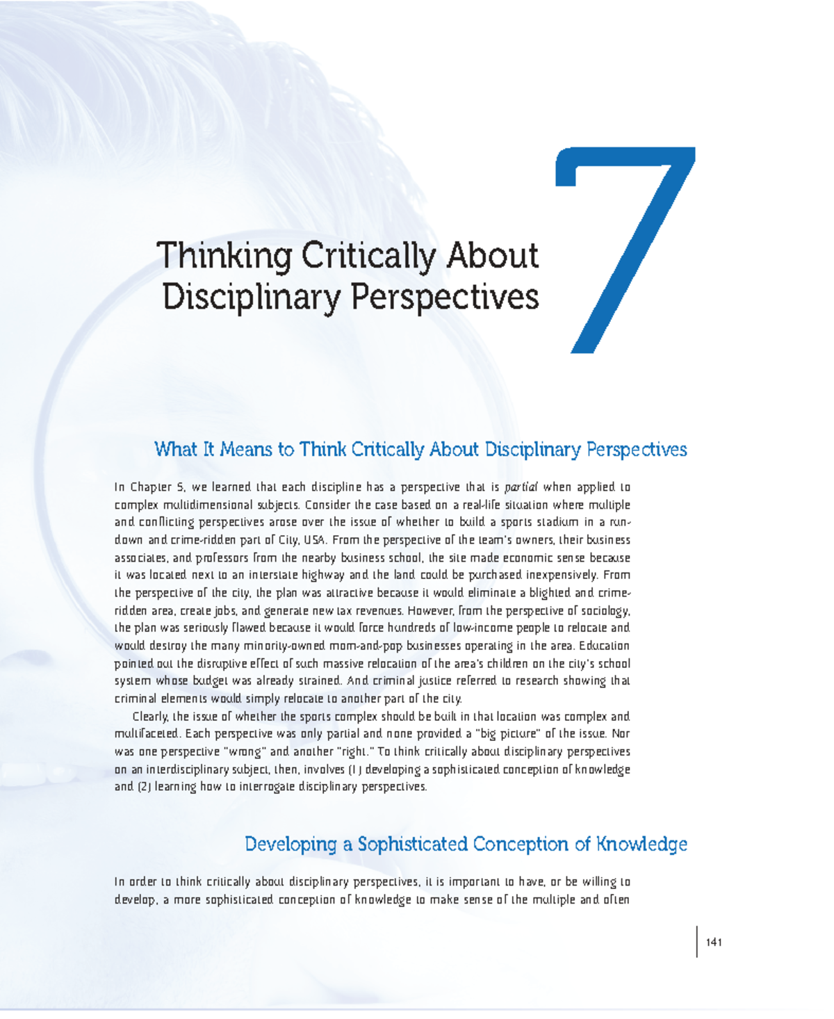 Critical Thinking on Disciplinary Perspectives: Chapter 7 Insights ...