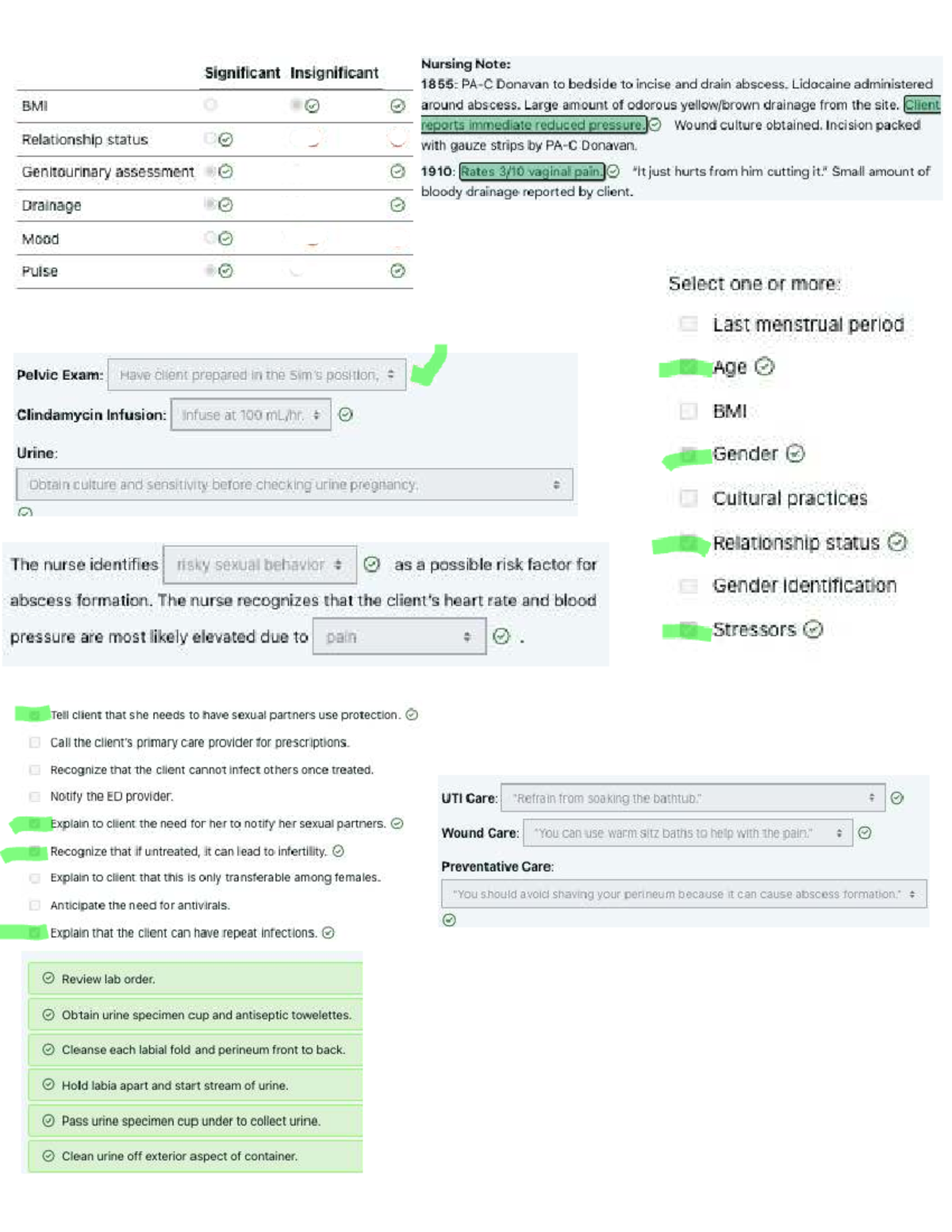 Nursing Notes: Abscess Management & Genitourinary Assessment 18565 ...