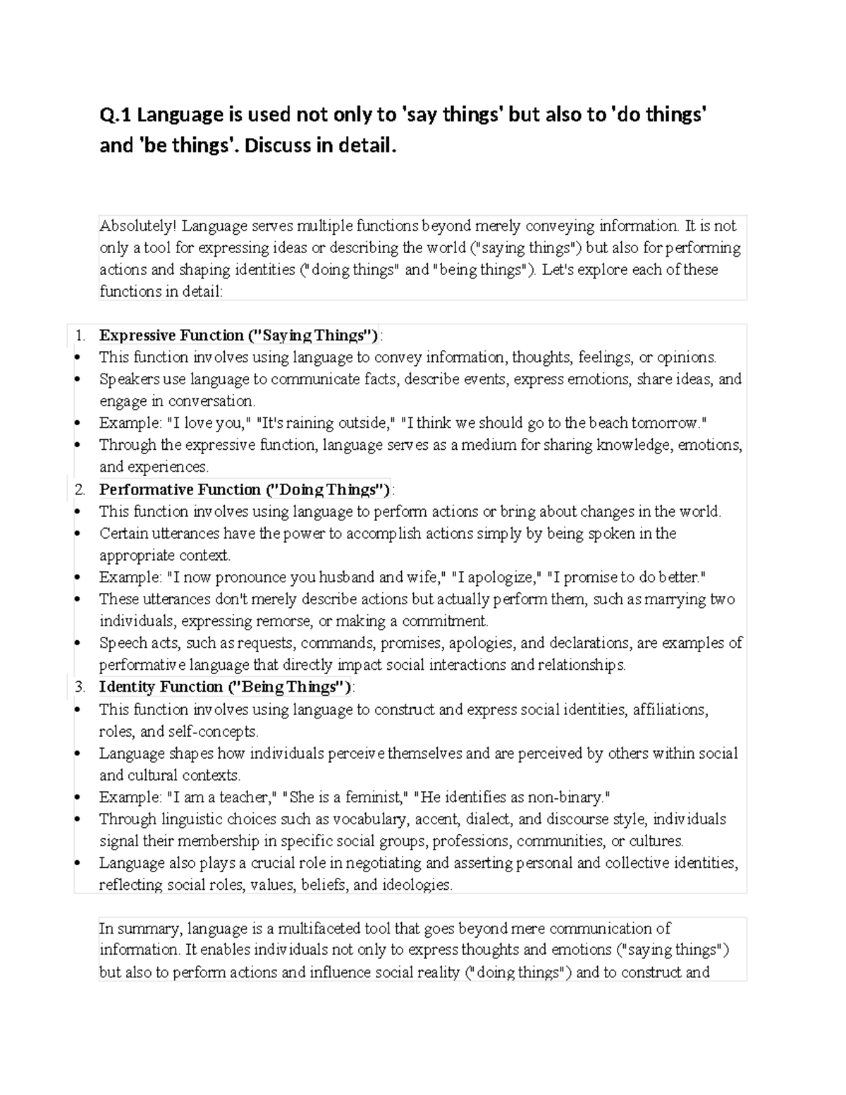 Discourse Analysis 9067: Language Functions and Analysis Types - Studocu