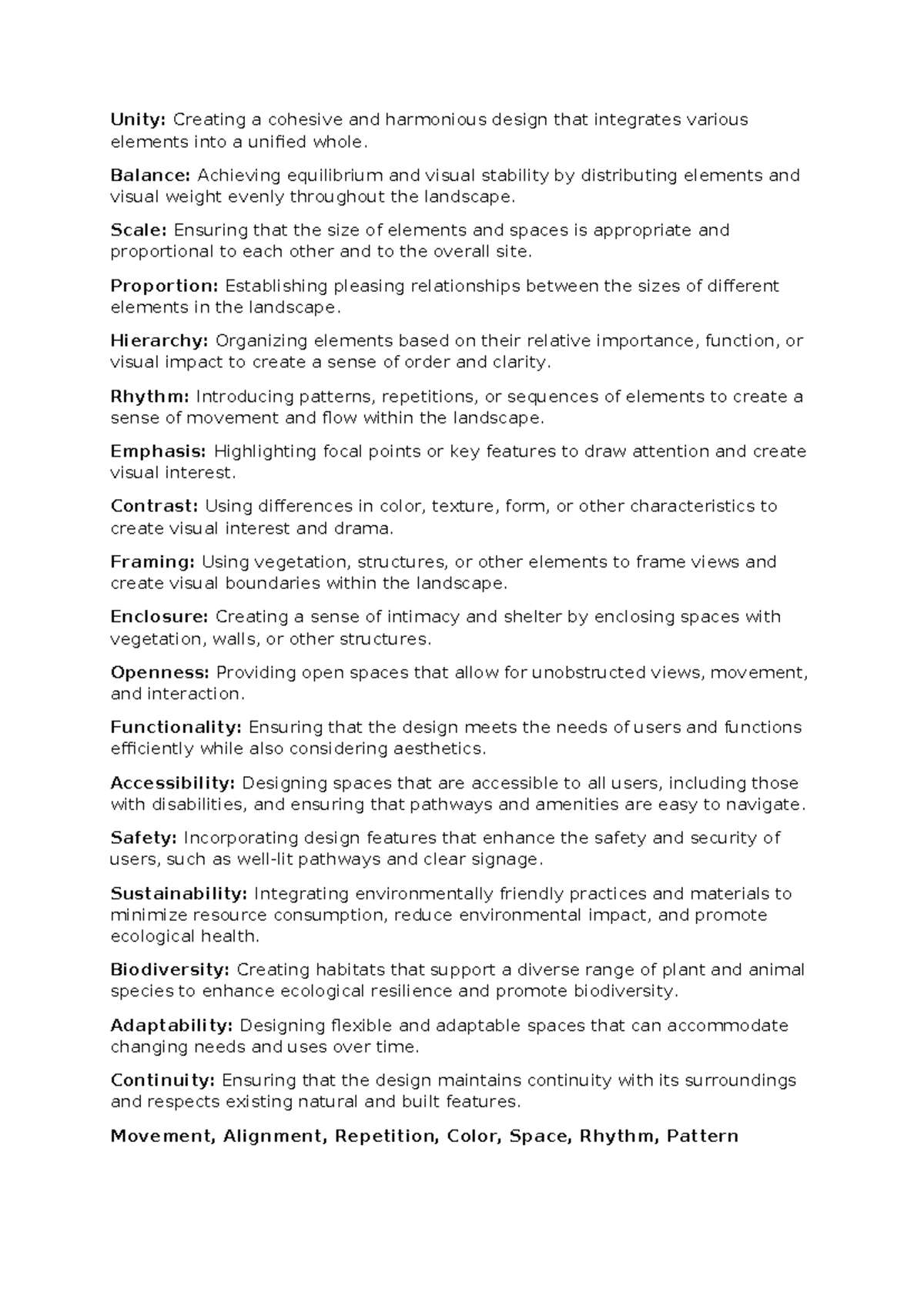 Design Principles 2 - Essential Concepts and Definitions - Studeersnel