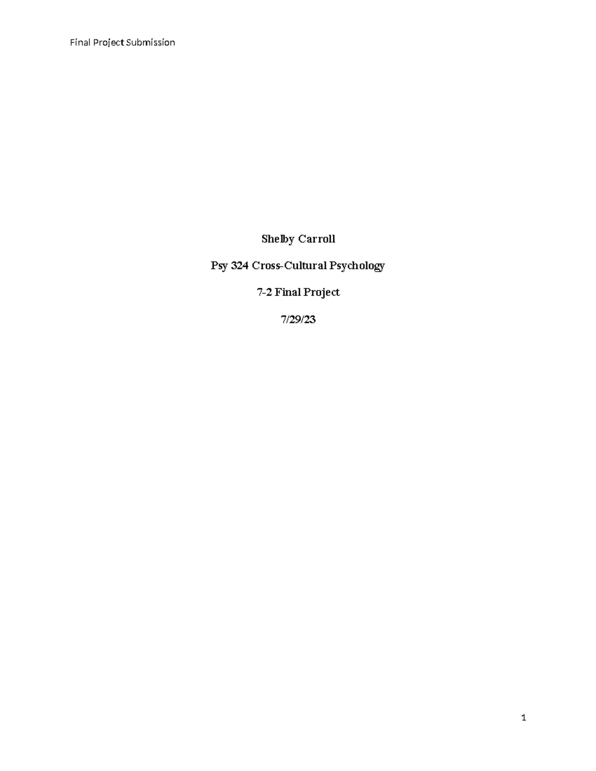 Psy 324 Final Project: Exploring African American Culture in Psychology ...