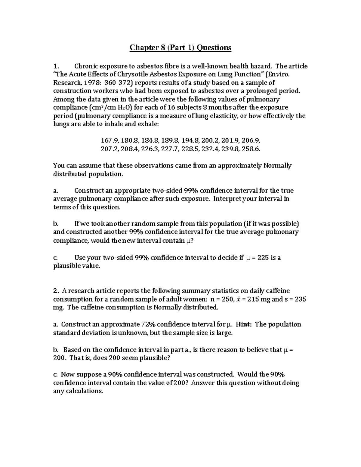 Chapter 8 Extras Part 1 - Study reference - Chapter 8 (Part 1 ...