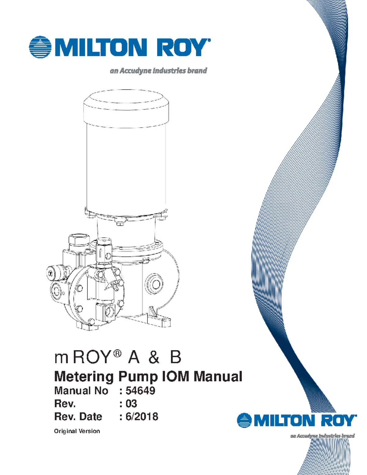 Installation, Operations, and Maintenance Manual for mRoy Pumps (54649 ...