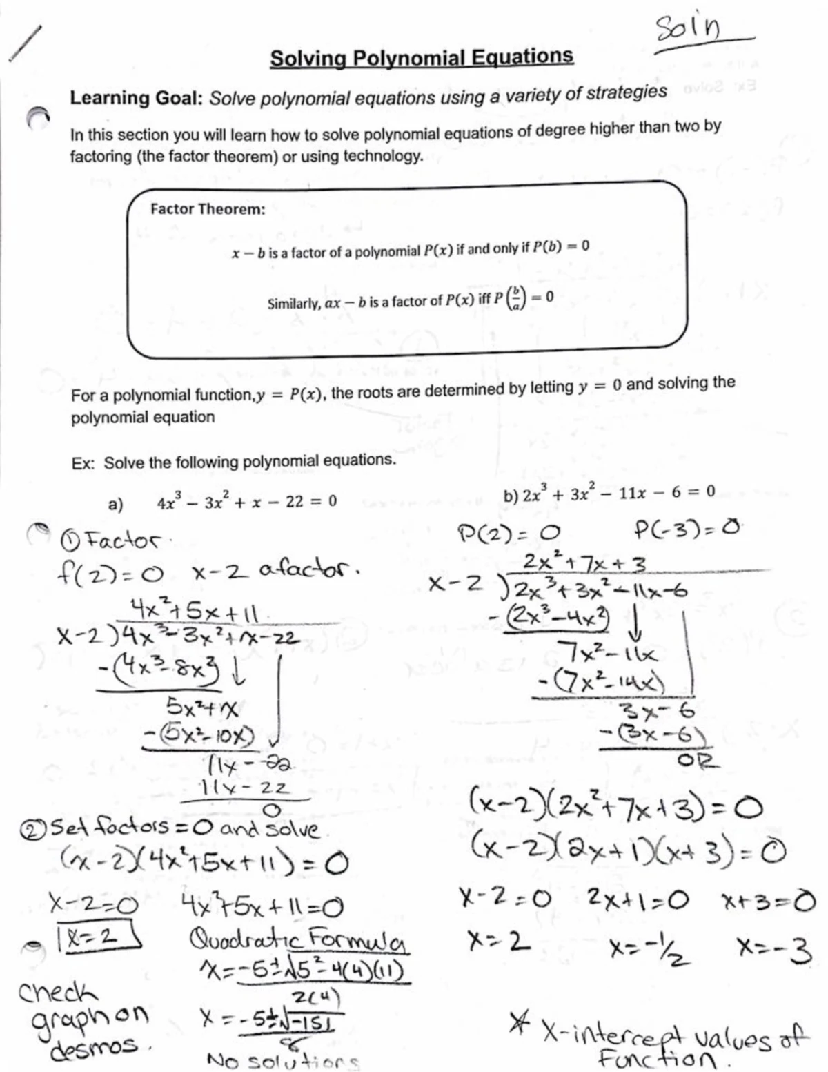 Polynomial Functions Investigations: Exploring Degree 3, 4, and 5 ...