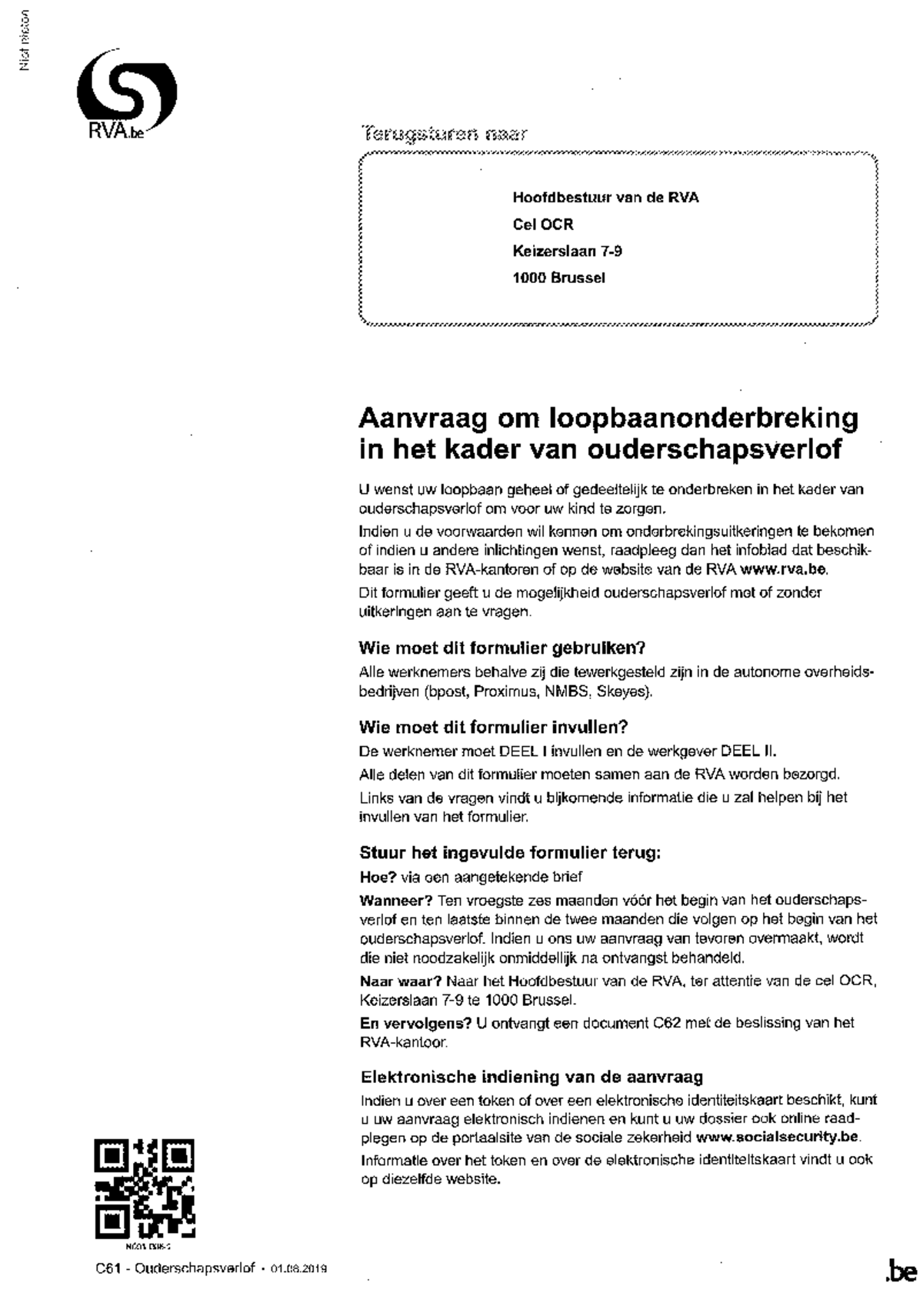 C61-ouderschapsverlof-RVA - initi Nike RVA Terugsturen naar ...