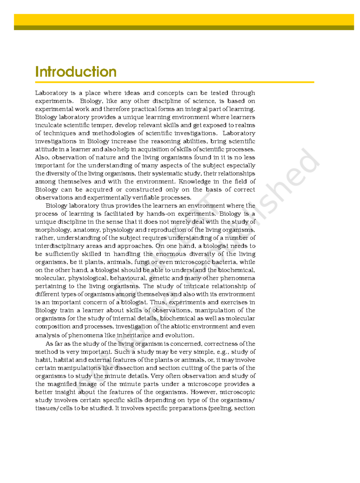 2023-24 Lab Manual: Biology Class 12 - Introduction to Laboratory ...