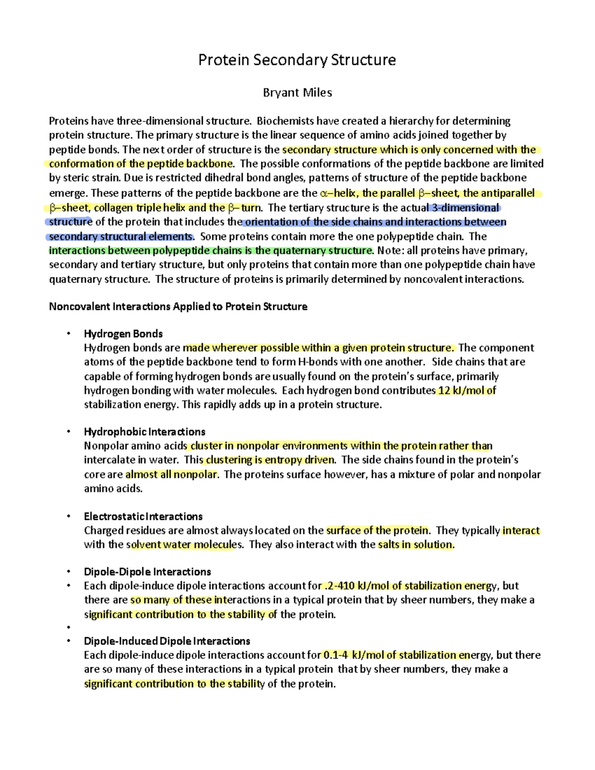 Hemoglobin and Myoglobin: Structure, Function, and Physiology (BIO