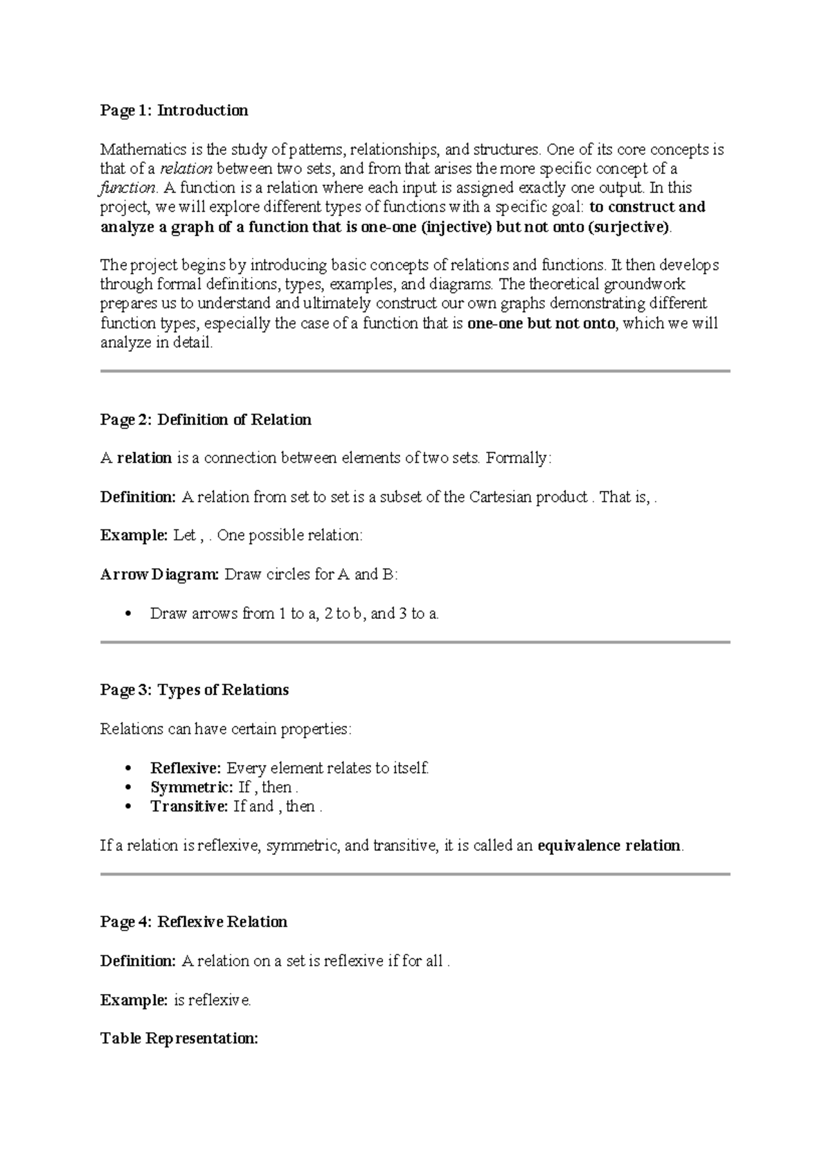 MATH 101: Exploring Injective Functions in Relation to Surjectivity ...