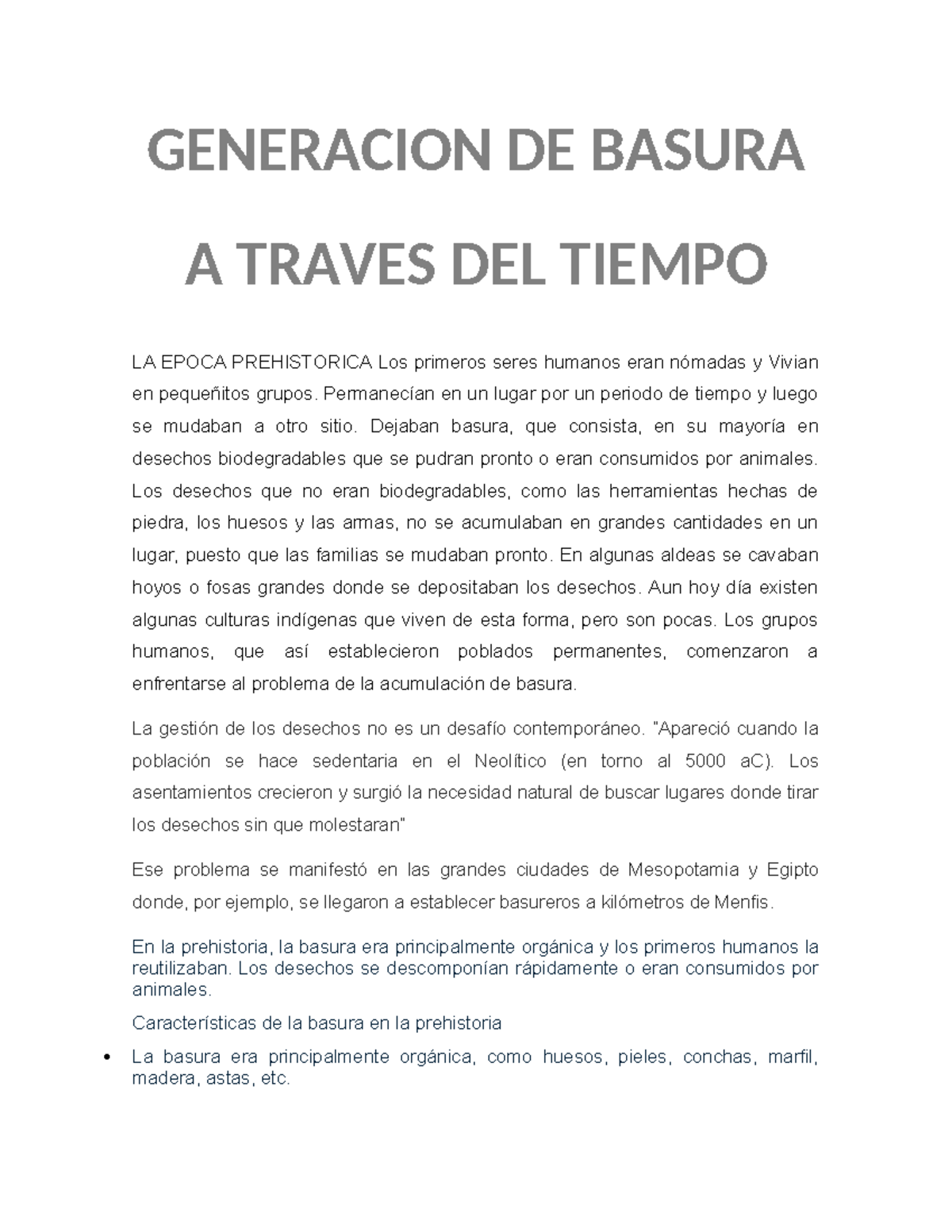 Evolución de la Generación de Basura a Través del Tiempo: Un Análisis ...
