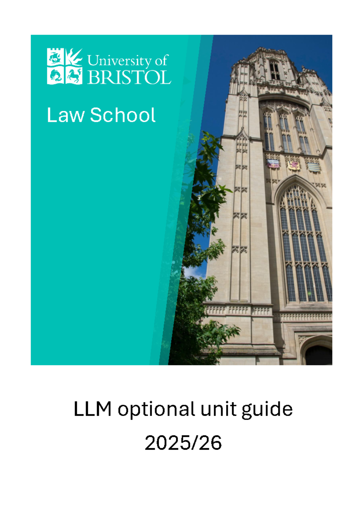 LLM Optional Unit Guide for Teaching Block 1 (TB1) 2025-26 - Studocu