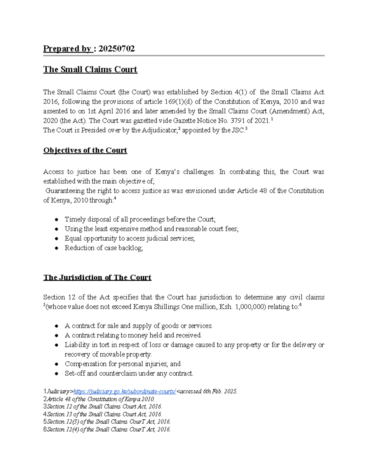 Small Claims Courts Direct Notes Prepared By 20250702 The Small Thumb 1200 1553 