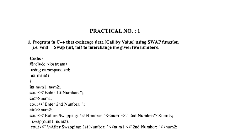 HSC 12th CS-I Practical Programs: Data Exchange & Class Implementation ...