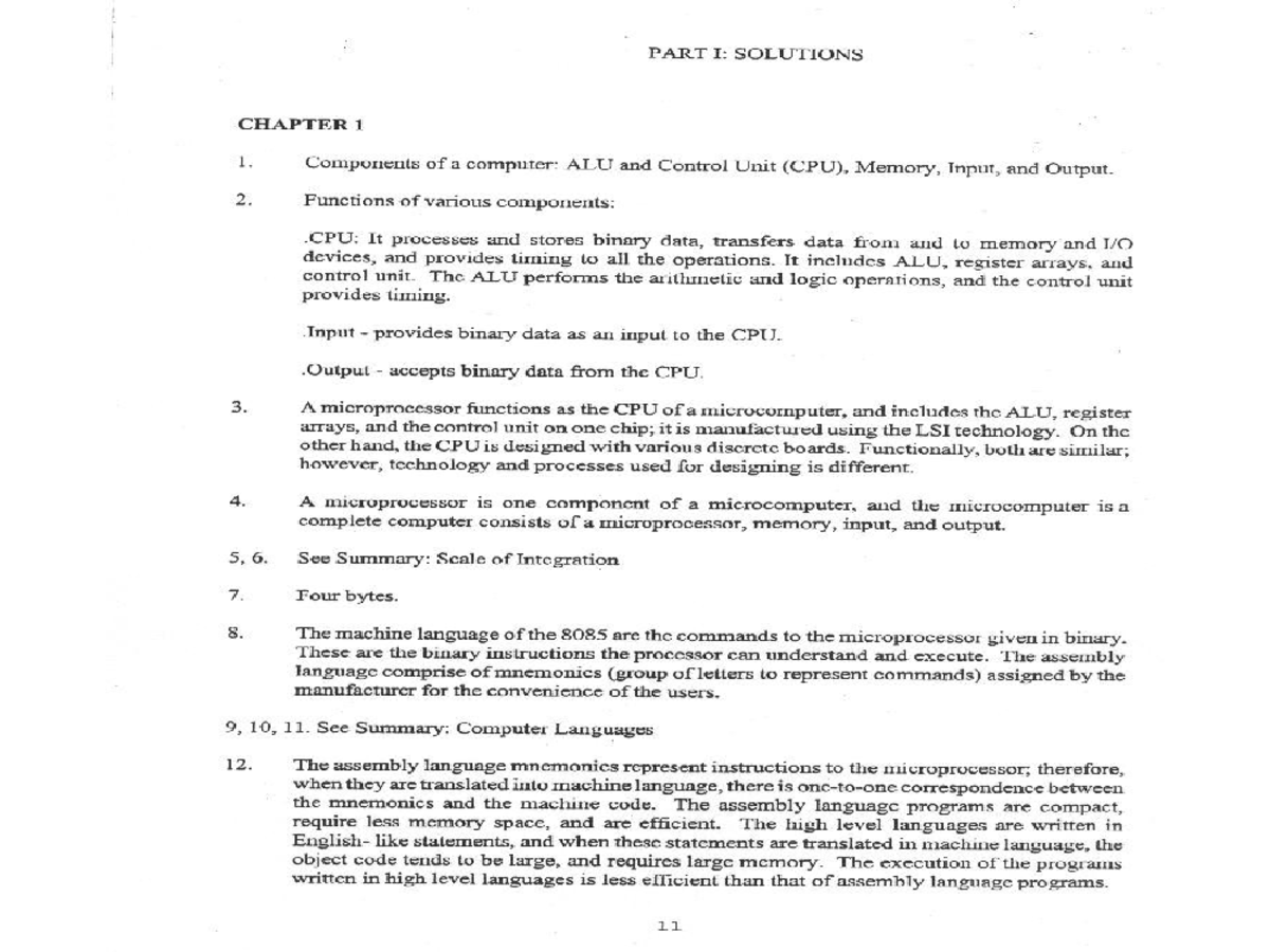 Microprocessor Solutions Manual by Ramesh S. Gaonkar - Studocu