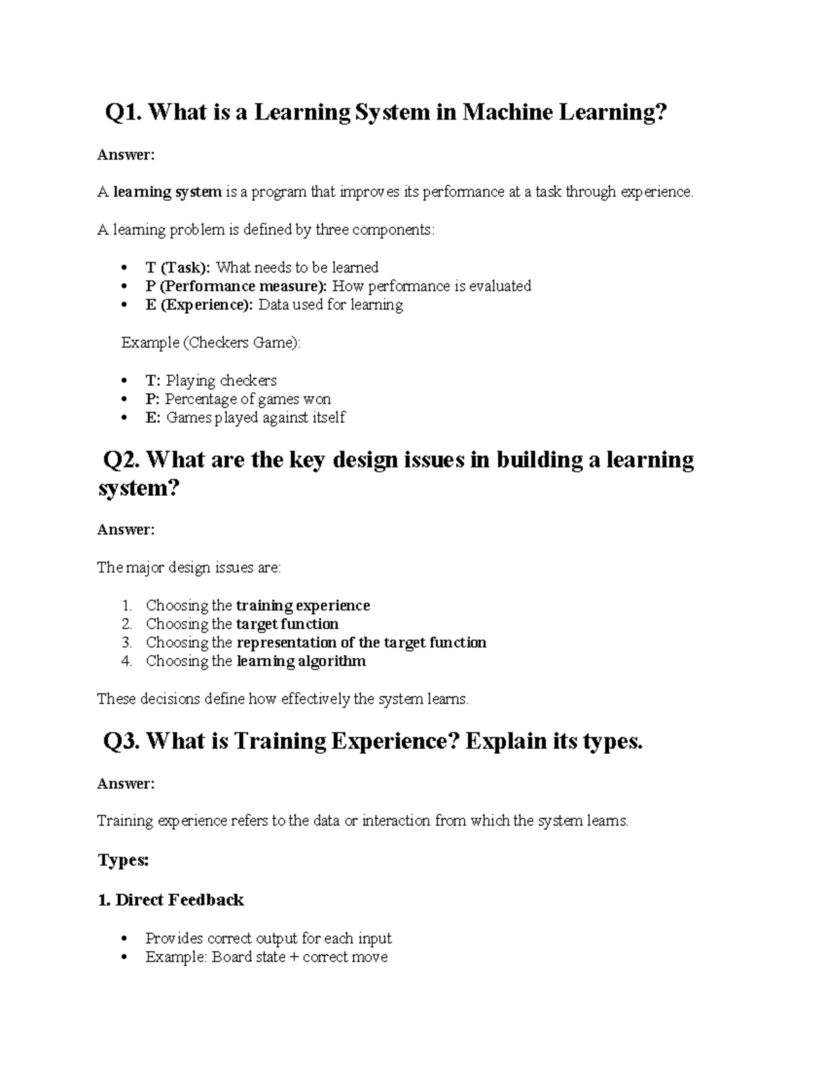 Ml1 - Learning Systems in Machine Learning Notes - Studocu