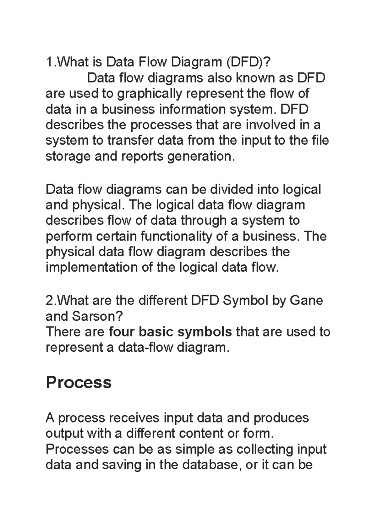 Software engineering - 1 is Data Flow Diagram (DFD)? Data flow diagrams ...