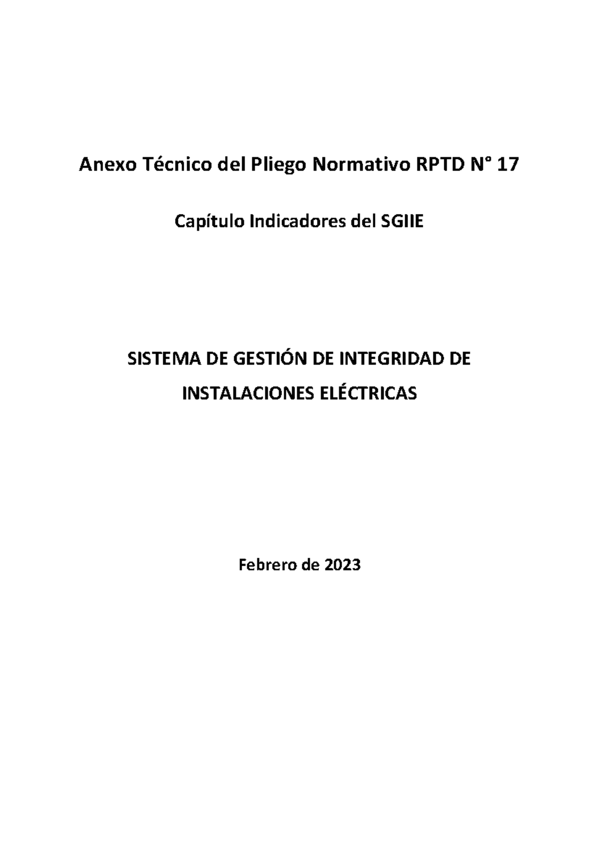 Anexo Técnico RPTD 17: Indicadores SGIIE - Febrero 2023 - Studocu