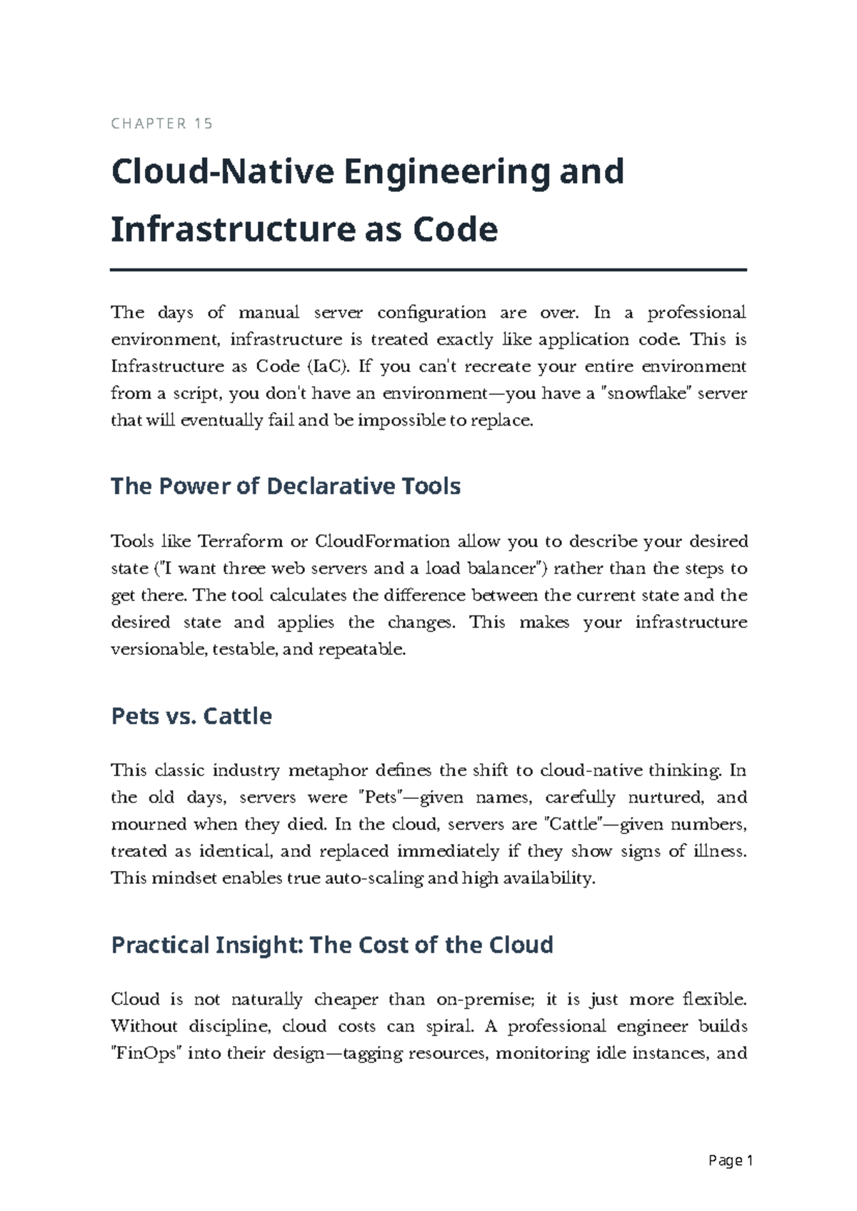 CHAPTER 15: Engineering & Infrastructure as Code (J ASk ARk RCj 4DCx ...