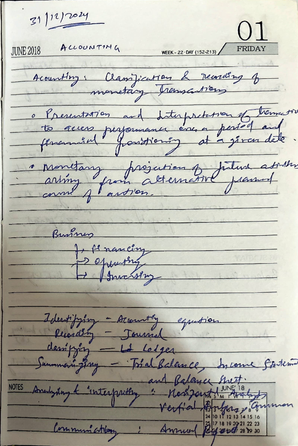 Accounting Notes - Classroom note prepared from recorded lectures. - 01 ...