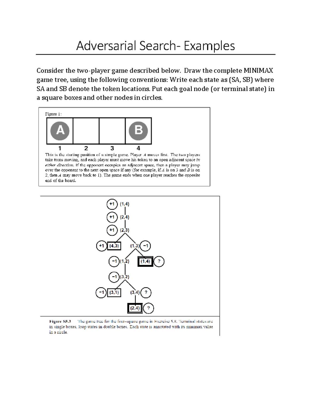 Adversarial Search - dfafsdf - SOFE3720U - Adversarial Search- Examples ...