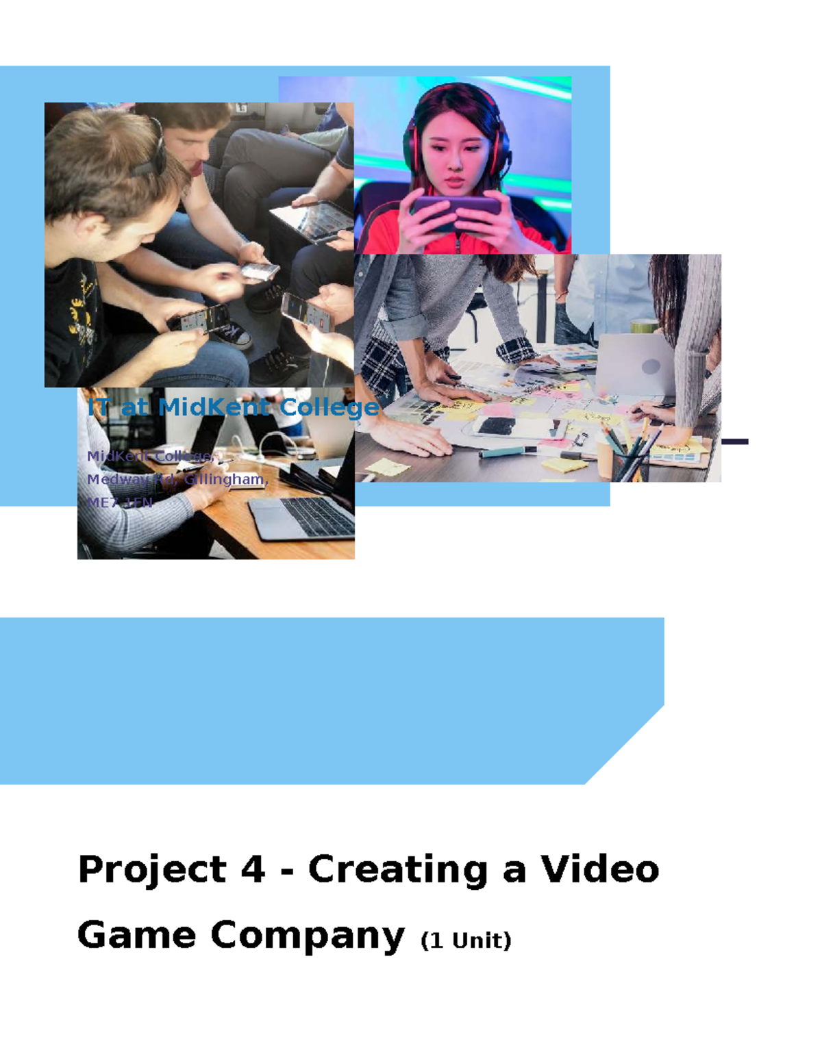 IT Project 4: Creating a Video Game Company (BTEC U20A) - Studocu