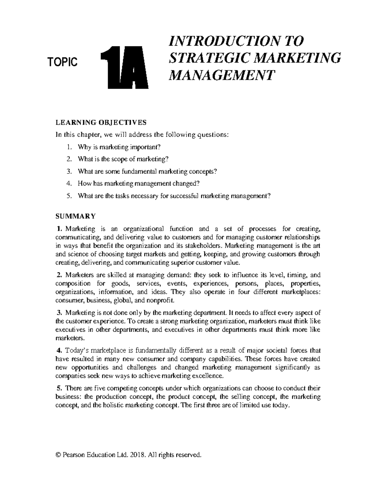 MKT646 Final Exam Notes on Strategic Marketing Management 1A - Studocu