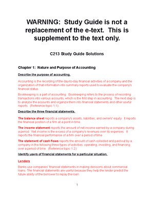 ACC 101 Final Exam Study Guide: Key Concepts & Practice Questions - Studocu
