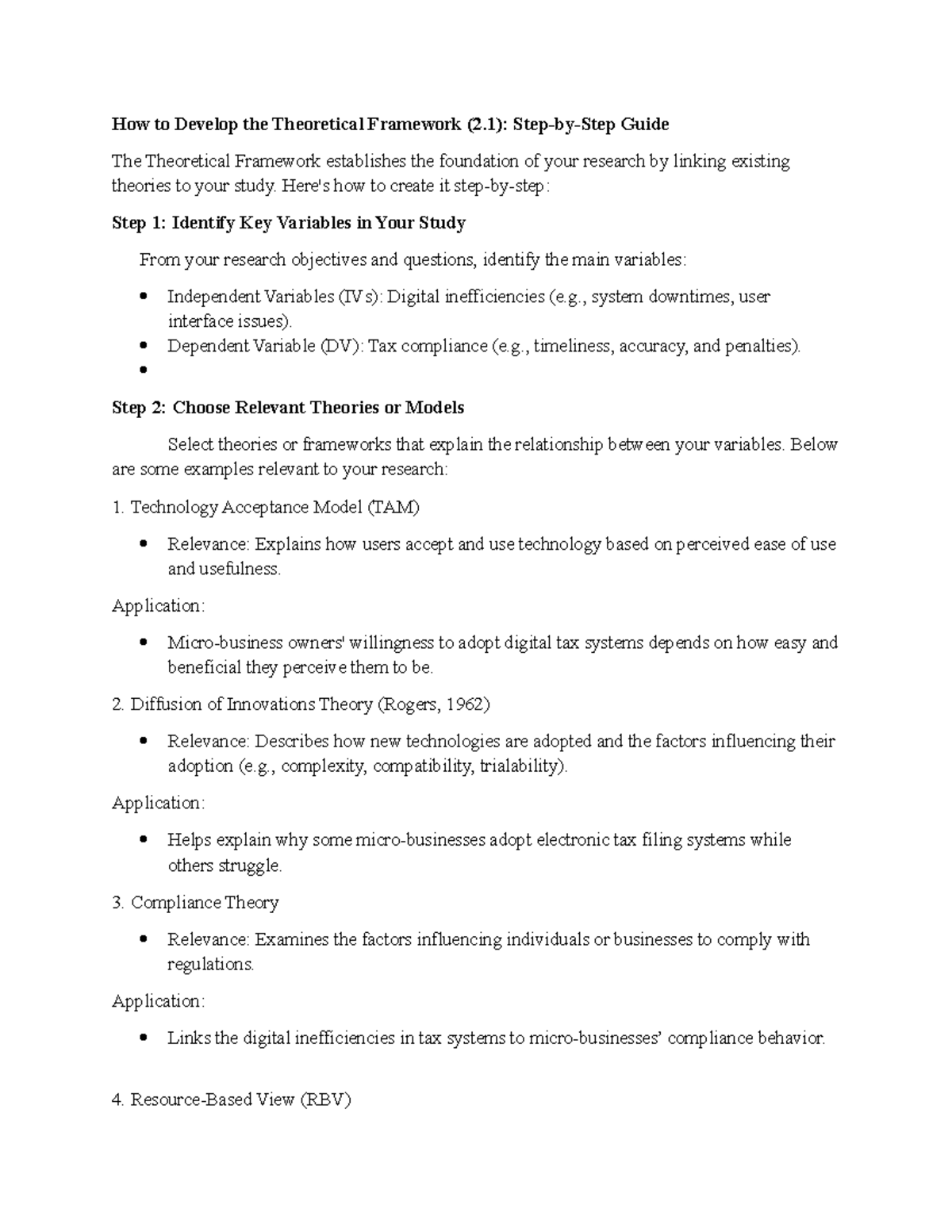 How to Develop the Theoretical Framework - Here's how to create it step ...