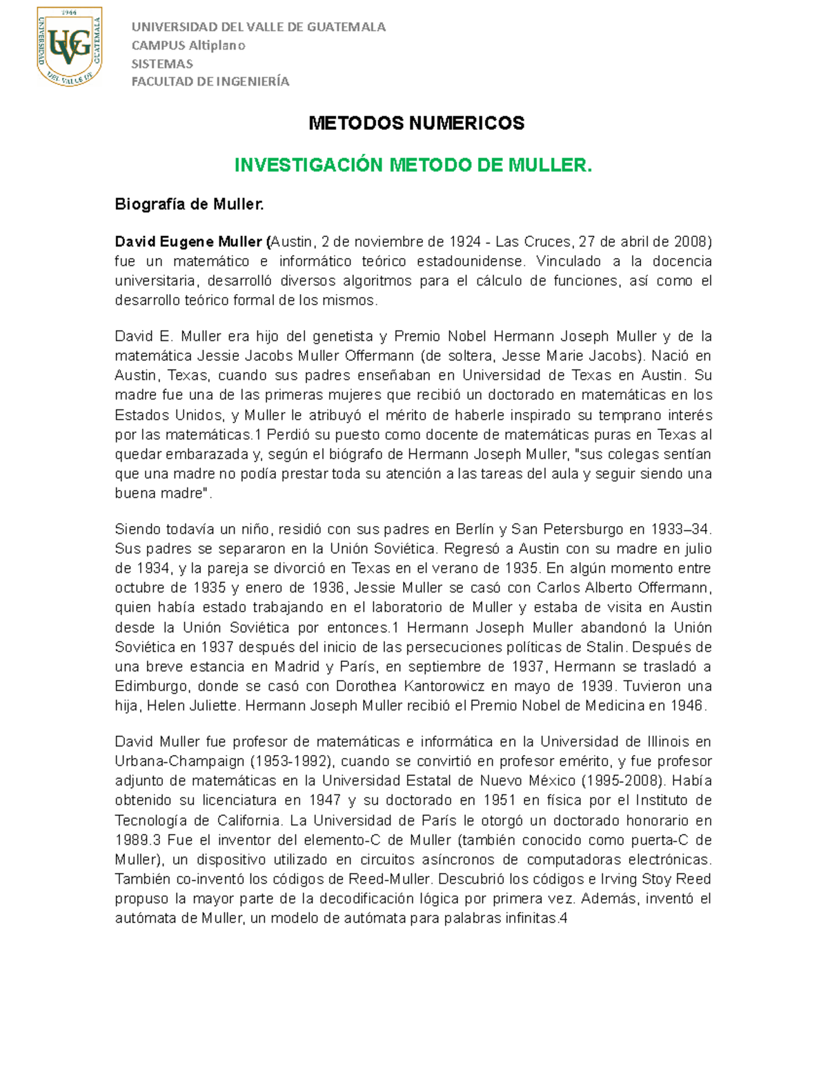 Metodo de Muller - copia - Metodos numericos - PUCE - Studocu
