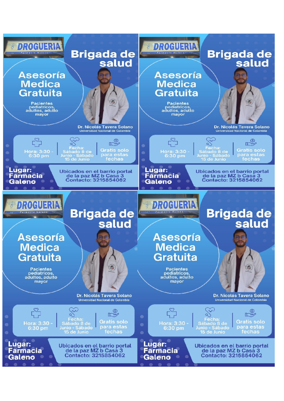 Brigada de Salud - Asesoría Médica Gratuita con Dr. Tavera - UNAL - Studocu