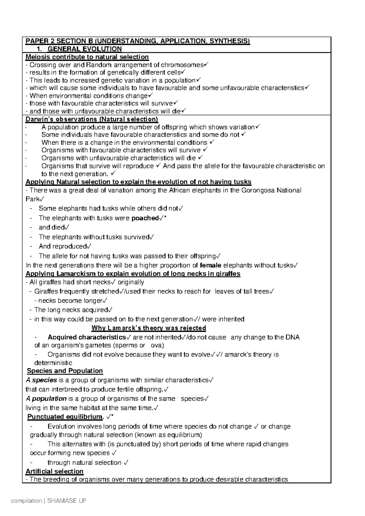 Paper 2 Final Section B - PAPER 2 SECTION B (UNDERSTANDING, APPLICATION ...