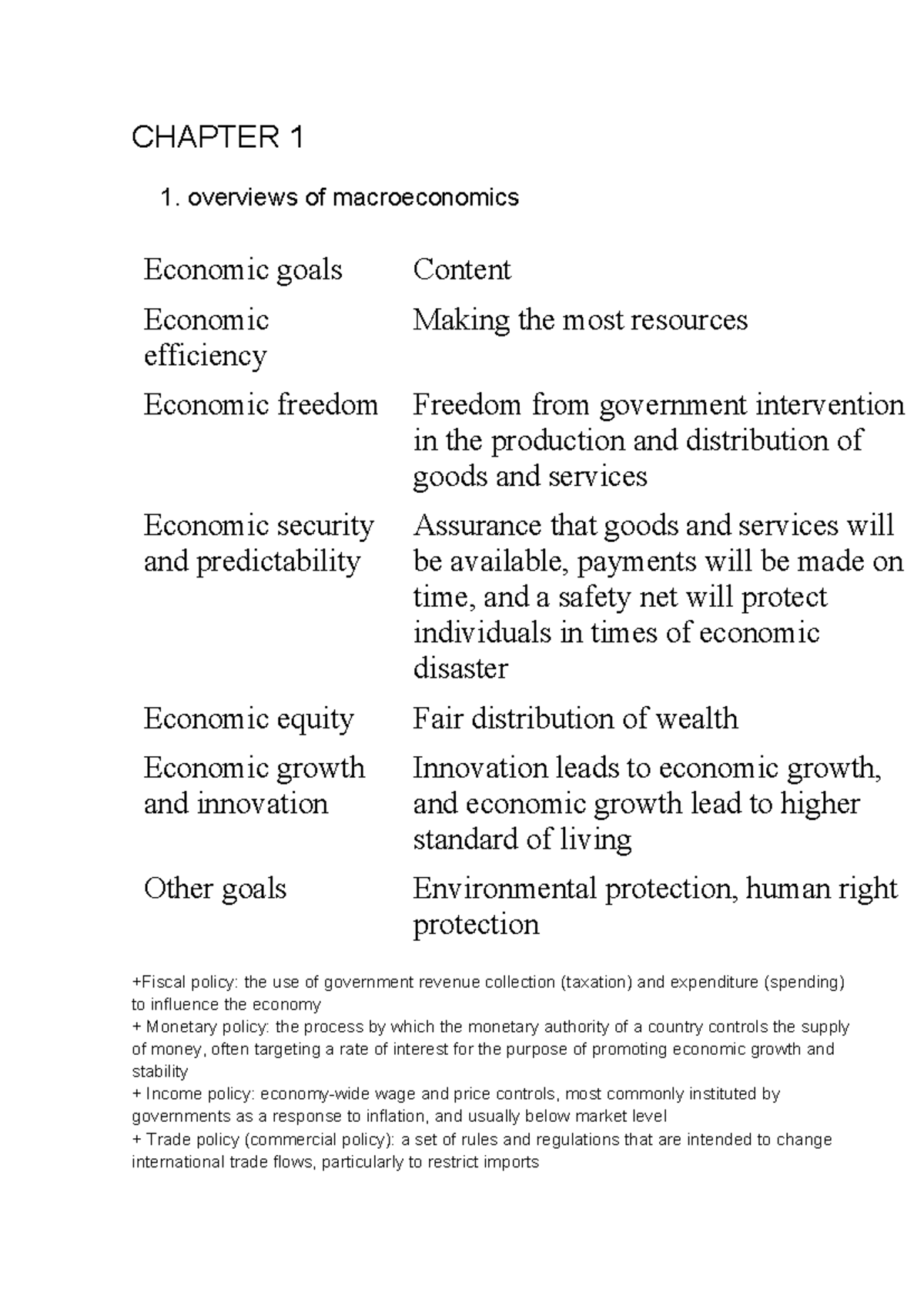 Macroeconomics Overview: Key Concepts and GDP Analysis - Note KTVM ...