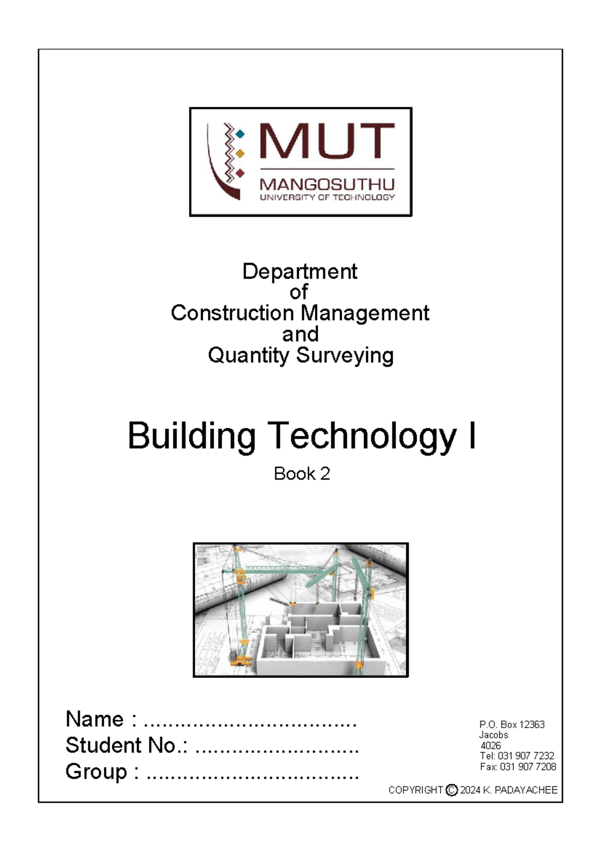 MUT Building Technology I: Roofing Overview and Techniques - Studocu