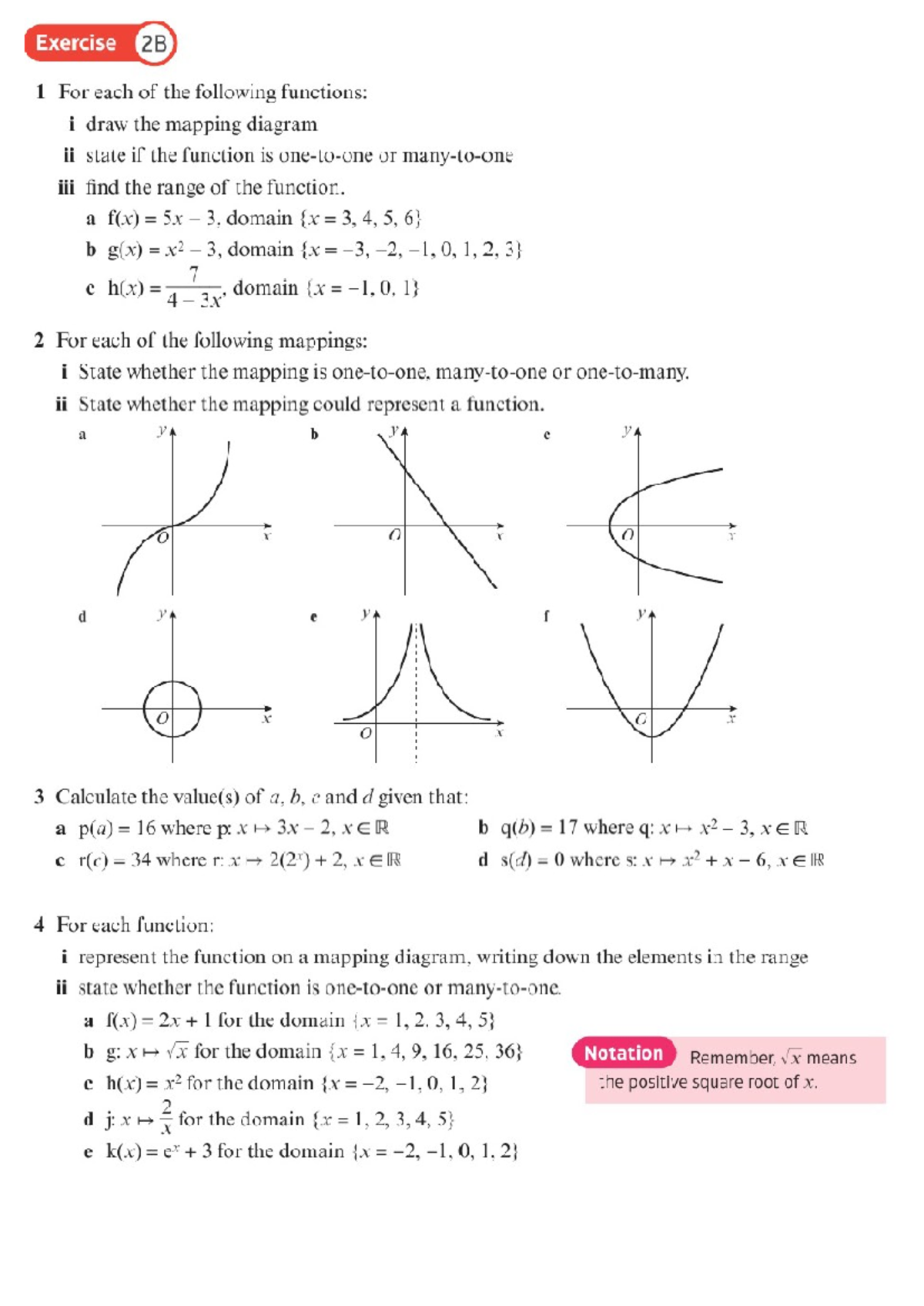 Exercise 2B - Try out some practice questions for maths aqa - Exercise ...