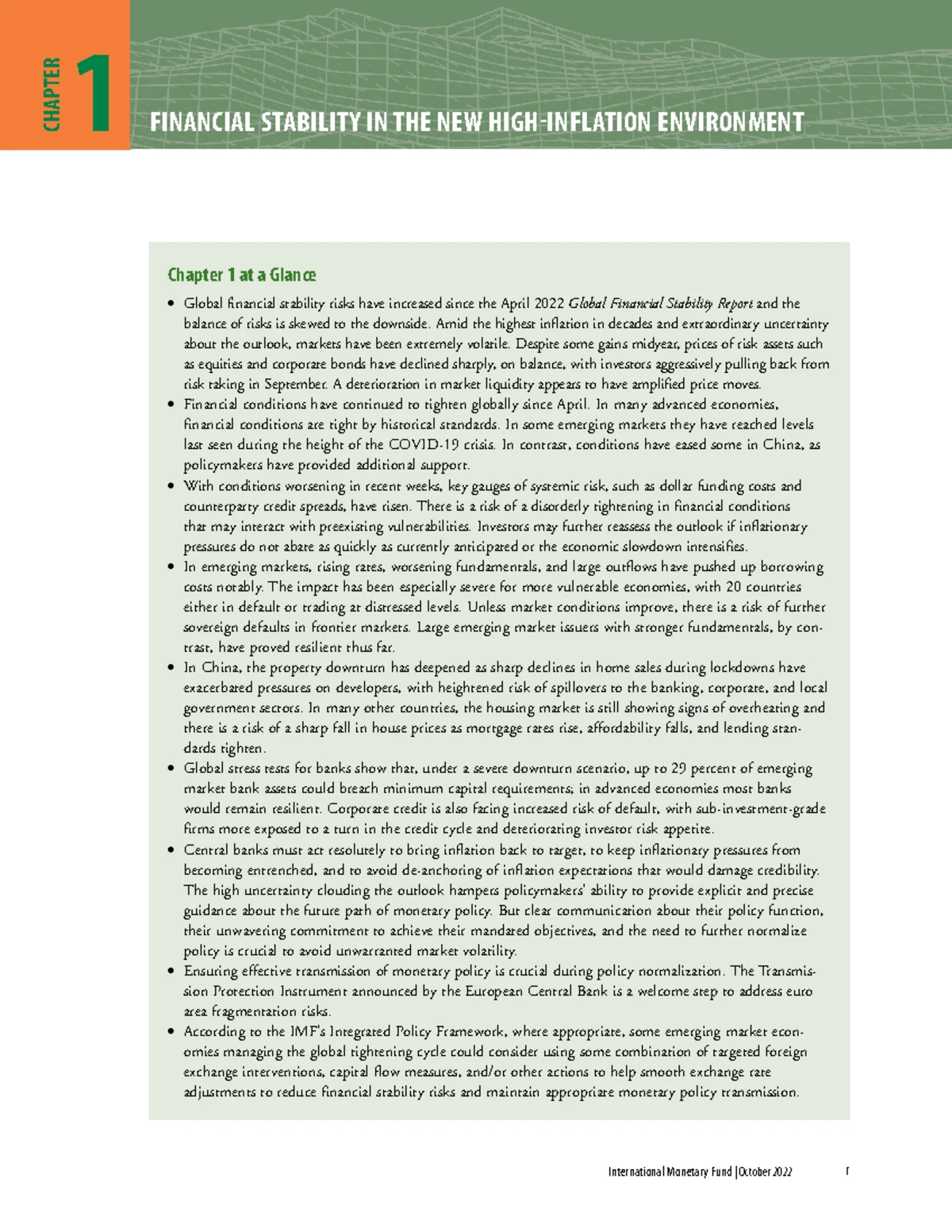 Ch3 issues - lecture notes - Chapter 3 at a Glance Since the global ...