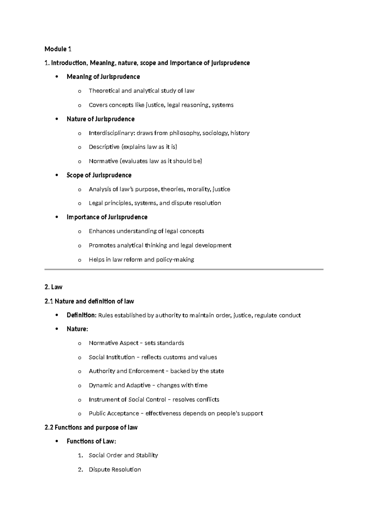 Jurisprudence Overview: Key Concepts and Theories - LLB 3rd Year Sem 4 ...