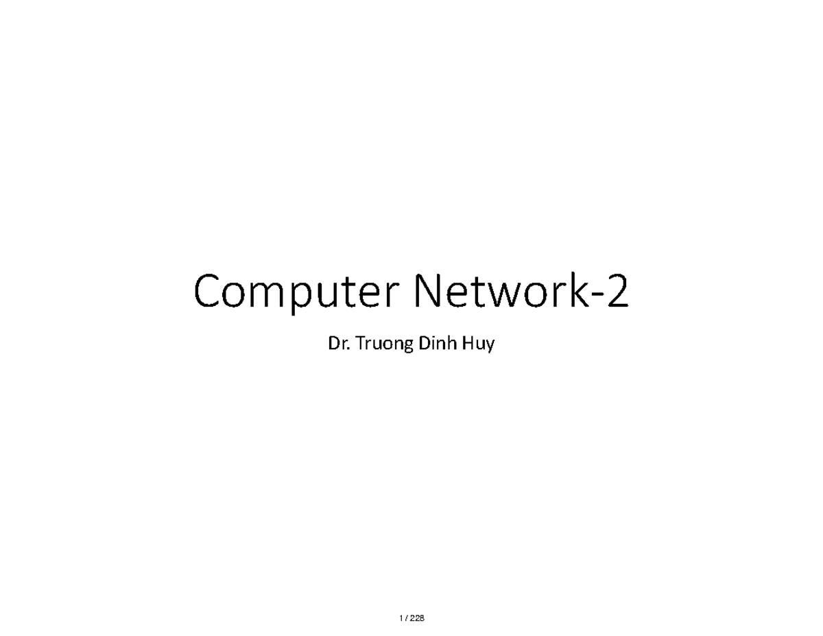 CN2 228 Lecture Notes: Socket Programming and Network Management - Studocu