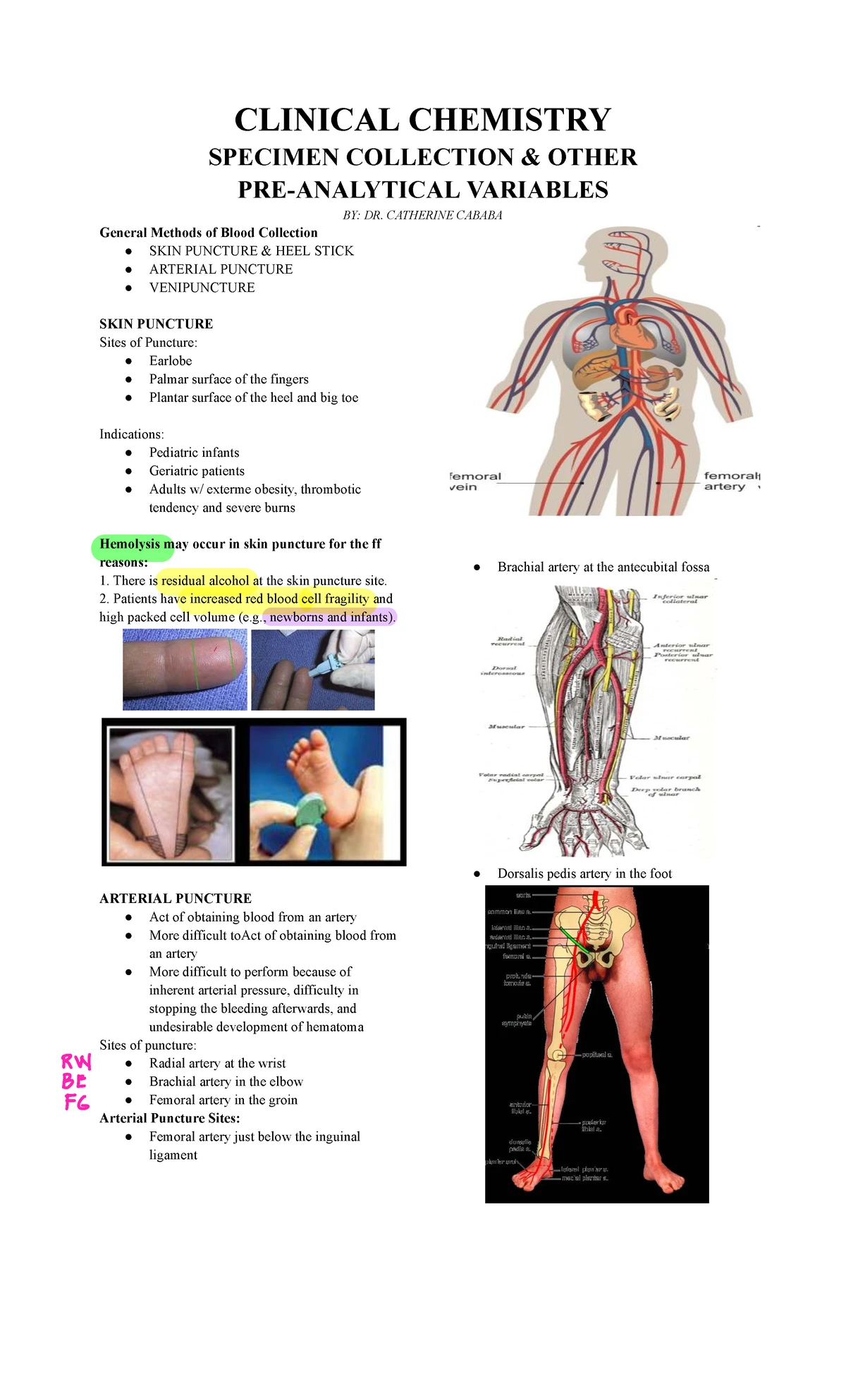 CC1 LEC W1 OS - Overview of Clinical Chemistry & Equipment - Studocu
