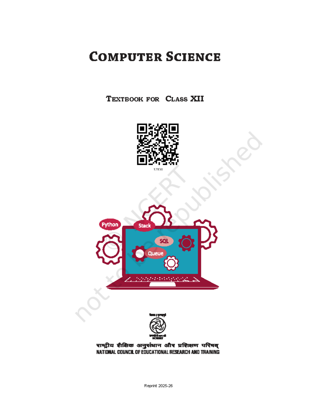 Computer Science Textbook for Class XII: First Edition Overview - Studocu