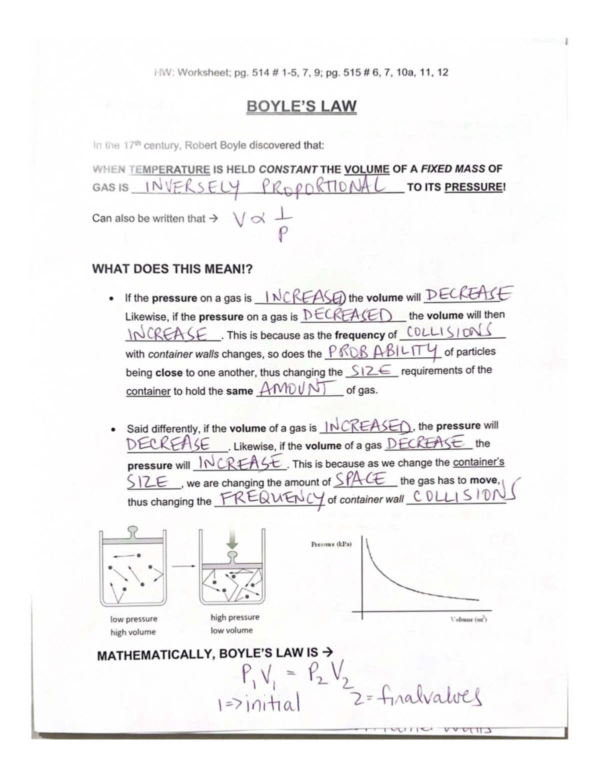 L2 Boyle's Law - Chem Unit 2: Understanding Gas Behavior - Studocu