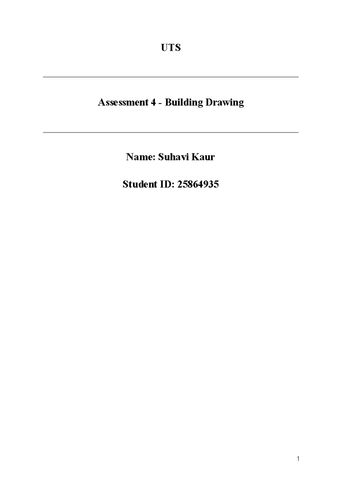 UTS Assessment 4: Building Drawing Techniques and Reflections - Studocu